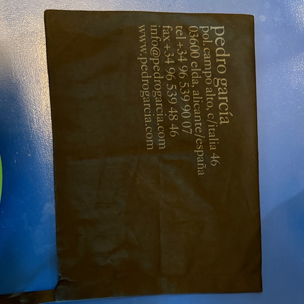 Pedro Garcia drawstring dust bag